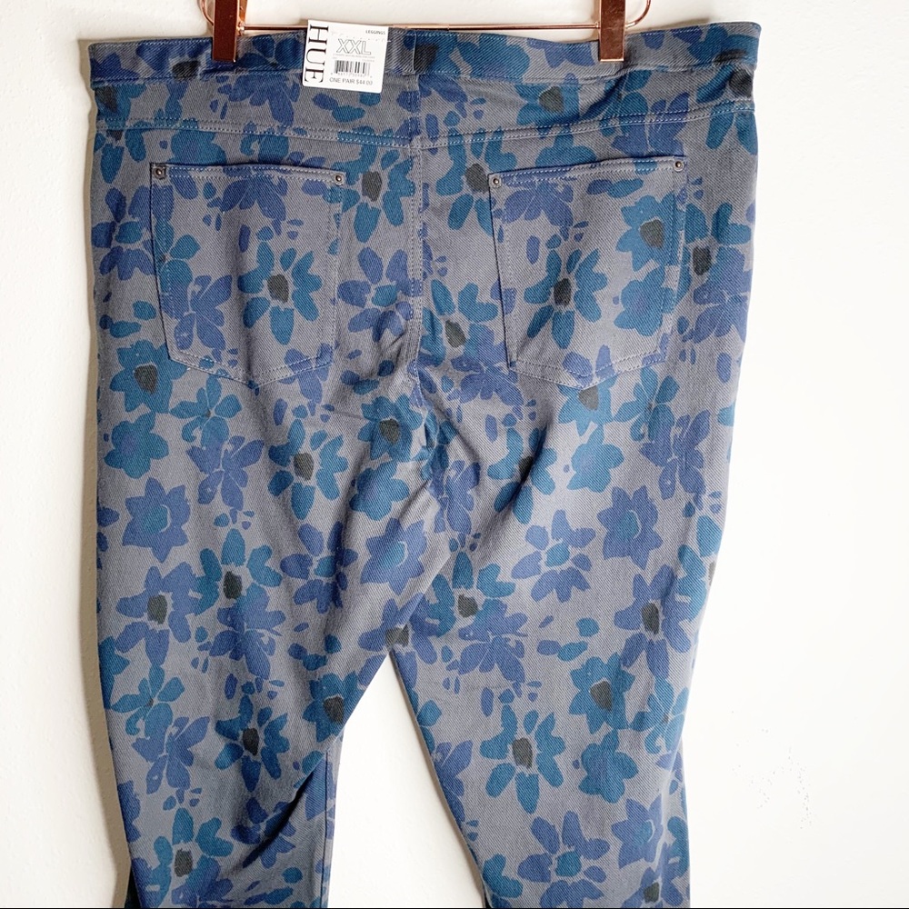 Hue Leggings Mod Floral Stretch Denim Plus Size - Picture 5 of 9
